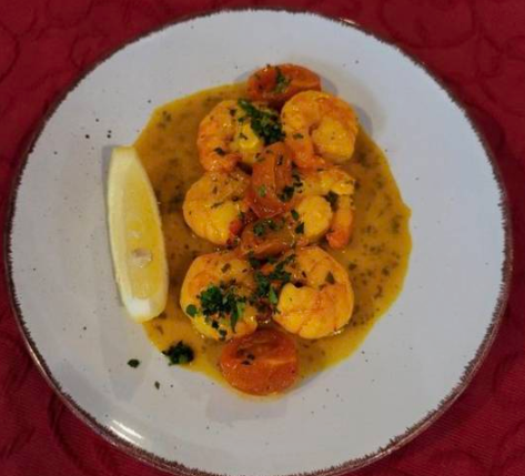 Crevetten an Zitronenvinaigrette